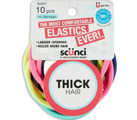 JUEGO DE 10 GOMAS PARA EL CABELLO