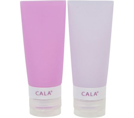 BOTELLAS DE VIAJE DE SILICONA: LAVANDA (2 botellas) 65ML