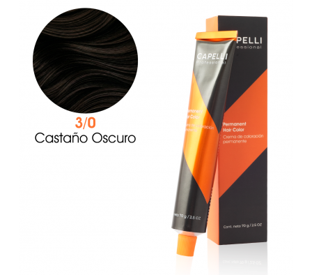 CAPELLI TINTE NRO 3-0 CASTAÑO OSCURO 70GR
