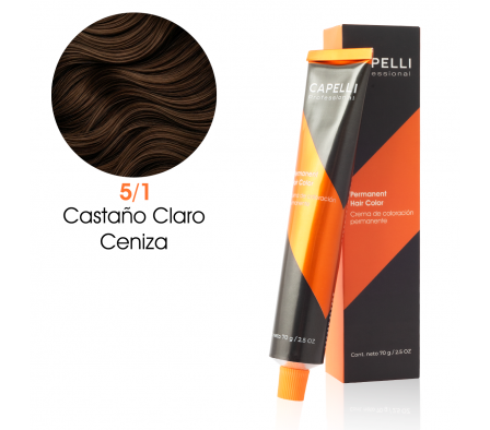 CAPELLI TINTE NRO 5-1 CASTAÑO CLARO CENIZA 70 ML