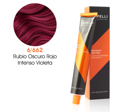 CAPELLI TINTE NRO 6-662 RUBIO OSCURO ROJO 70GR