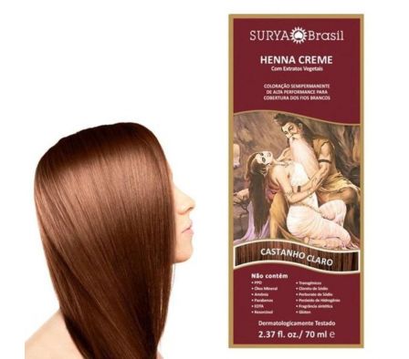 SURYA HENNA CR. CASTAÑO CLARO   70ml