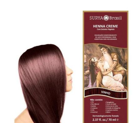 SURYA HENNA CR. VINHO/GRANATE  70ml