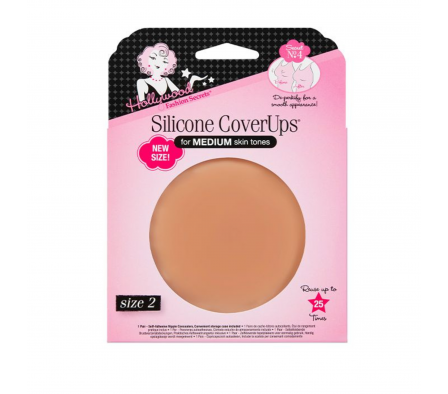 HOLLYWOOD FASHION SECRETS CUBRE PEZON SILICONA TALLA 2 MEDIUM