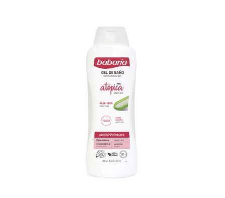 BABARIA GEL DE BAÑO PIEL ATOPICA ALOE 100% 600ml